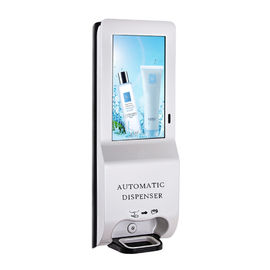 Auto berbusa dispenser 21.5 Inch Hand Sanitizer Advertising Kios, 1080P Hand Sanitizer Dispenser Advertising